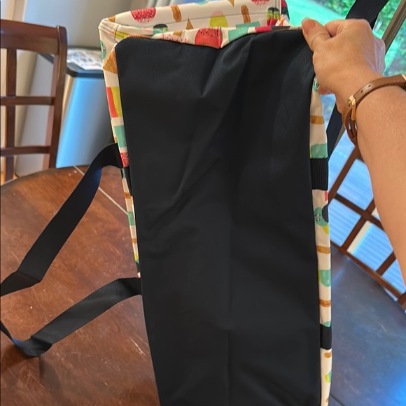 Colorful Ice Cream Print Large Utility Tote Bag - Picture 4 of 5